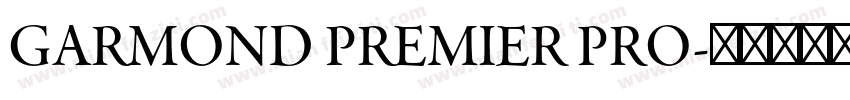 GARMOND PREMIER PRO字体转换